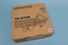 A boxed Kenwood TM-D710E transceiver