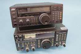 An ICOM IC - R7IE communication receiver and ICOM IC - R7100