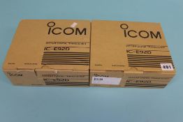 Two boxed ICOM IC-E92D