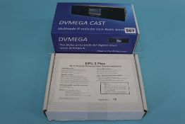 A boxed Dvmega cast multimode IP radio and a boxed KPC - 3 plus Kantronics (2)