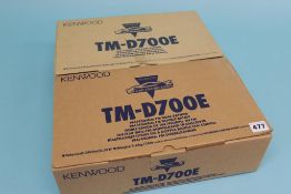 Two boxed Kenwood TM - D700E dual band mobile