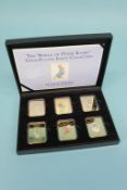 A boxed Presentation Beatrix Potter, 'The World of Peter Rabbit', gold plated ingot collection