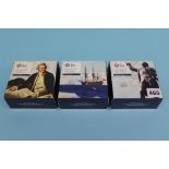A three box presentation set, 250th Anniversary of Captain James Cooks Voyage of Discovery, 2019
