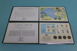A limited edition of 1000, 'Beatrix Potter', UK stamp and coin cover and a limited edition of 500 '