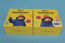 Two Paddington at The Palace and at The Station gold proof, 2018 50p coins
