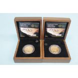 Two 'Olympic Games Handover Ceremony', 2008, gold proof £2 coins