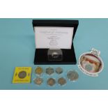 Box of coinage, various