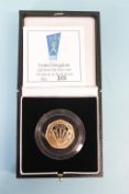 An 'NHS' (1948 - 1998) gold proof 50p
