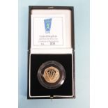 An 'NHS' (1948 - 1998) gold proof 50p