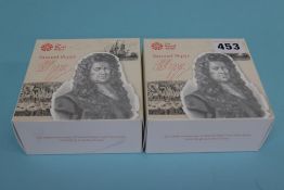 Two 350th anniversary of 'Samuel Pepys Last Diary Entry', gold proof £2 coin (2)