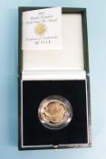 A 1995 'Gold Dove', gold proof £2 coin