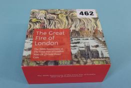 The Great Fire of London', 350th Anniversary, 2016 gold proof £2 coin