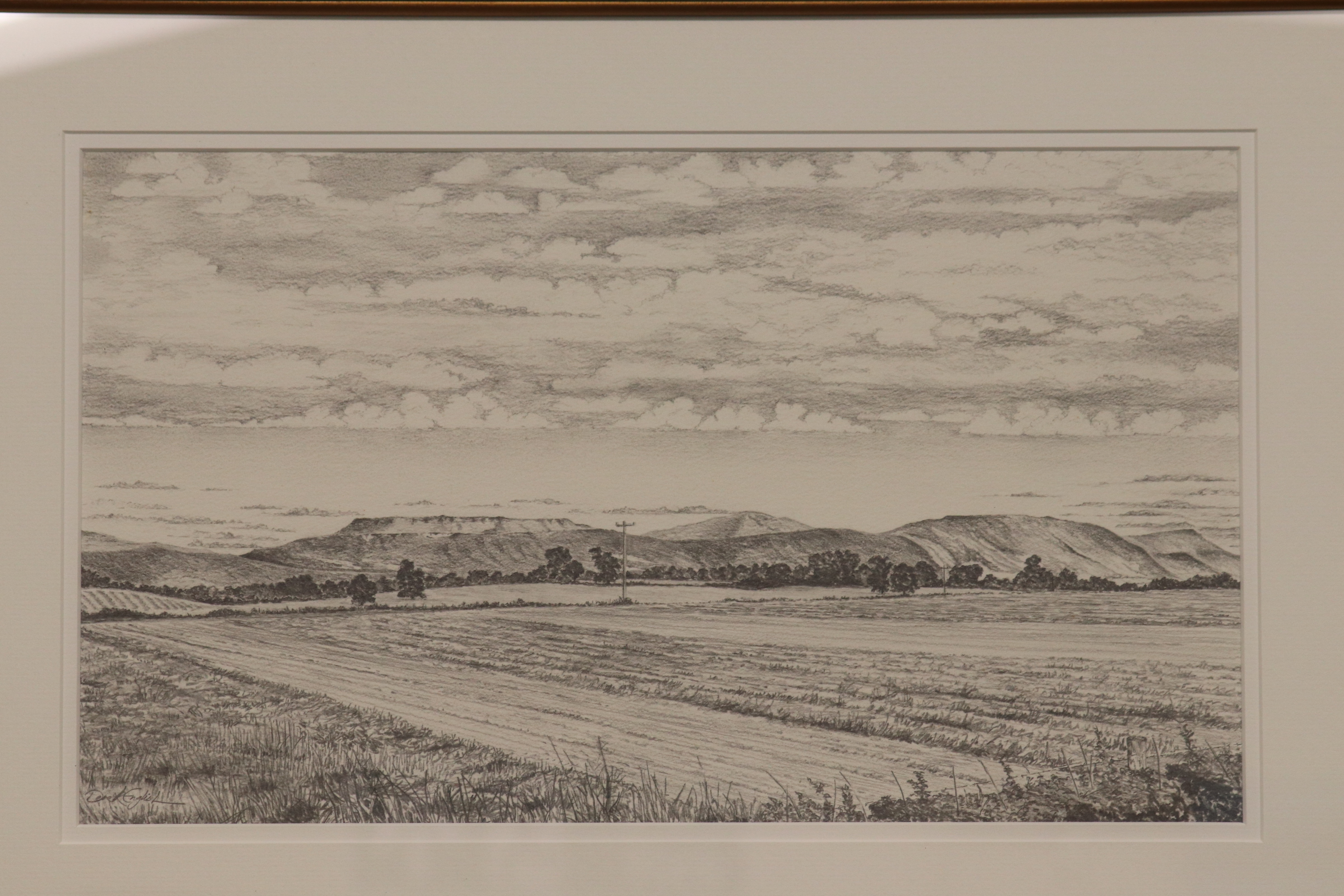 Derek English, pencil, signed, 'Ullswater', 'Cleveland Hills', 'Cleveland Way' (Cringle Moor), 'View - Image 2 of 4