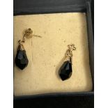 Pair of 9ct gold earrings