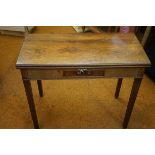 Victorian 1 draw folding table