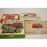 Collection of 4 boxed corgi vehicles