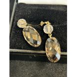 Pair of 9ct gold earrings