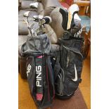 Set of golf clubs to include 2 callaway drivers &