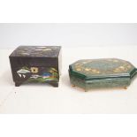 2x Musical jewellery boxes