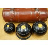 Cased set of boules