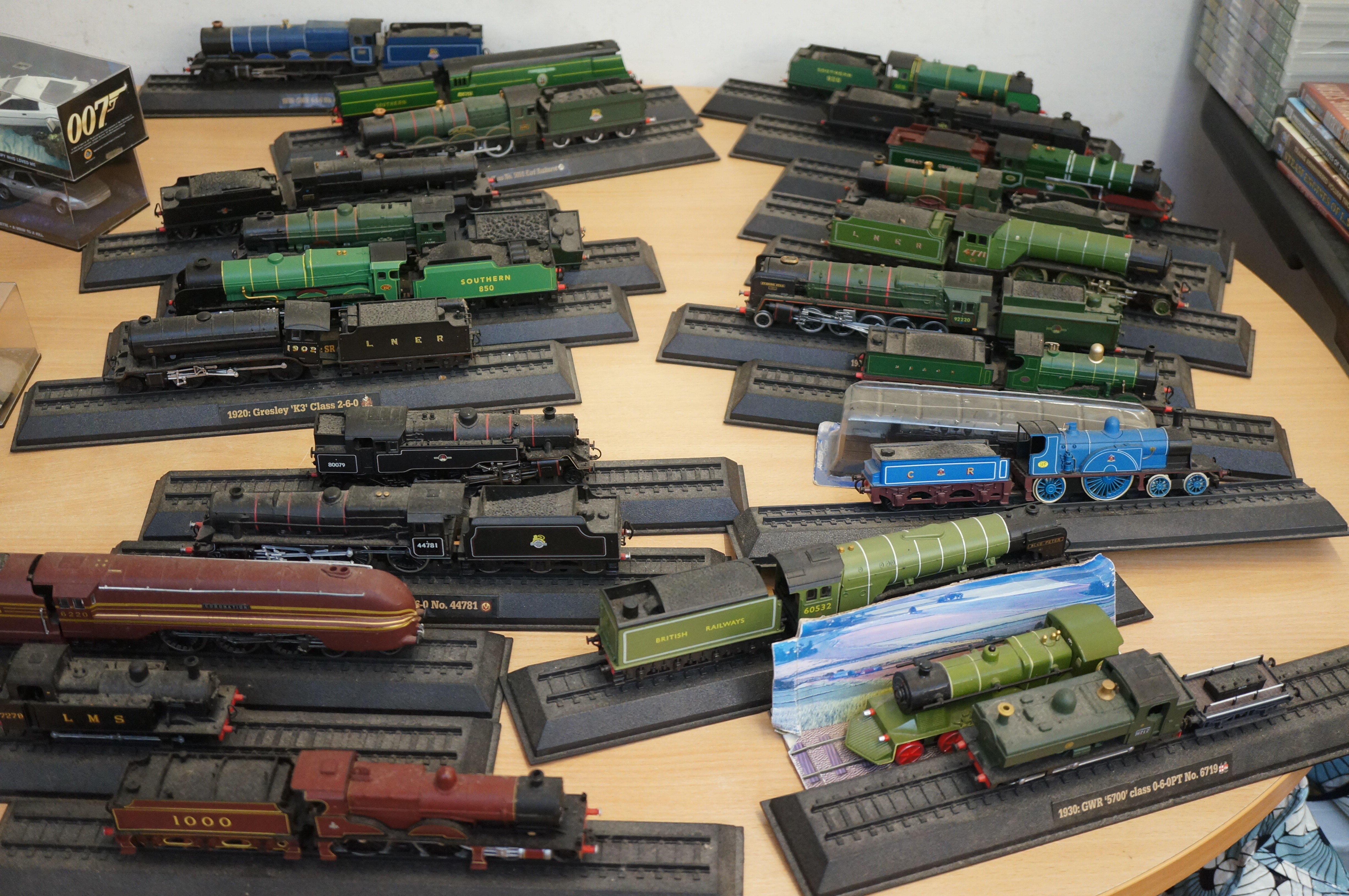 Large collection of model trains