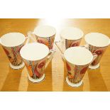 Set of 6 Mackintosh style cups