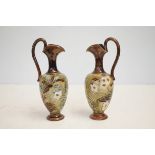 Doulton lambeth 632 pair of yewers salt glazed sto