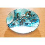 Vincenaza collection painted glass shallow dish Di