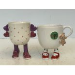 2 Carlton ware, Walk ware mugs