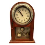 Brillie electric mantle clock with mahogany case H