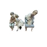 Two Lladro figures,Ten and Growing no 7635 signed