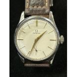 Omega wristwatch with sub second dial at 6 o clock