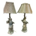 Pair of Lladro lamps
