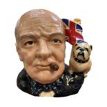 Royal Doulton D6907 Winston Churchill character ju