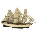 Large scratch built Danish sailing ship