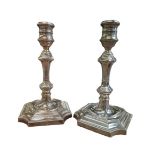 Pair of silver candle sticks Mappin & Webb c 1973