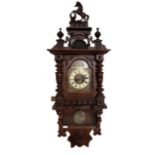 Victorian pendulum vienna clock - crack to glass 1