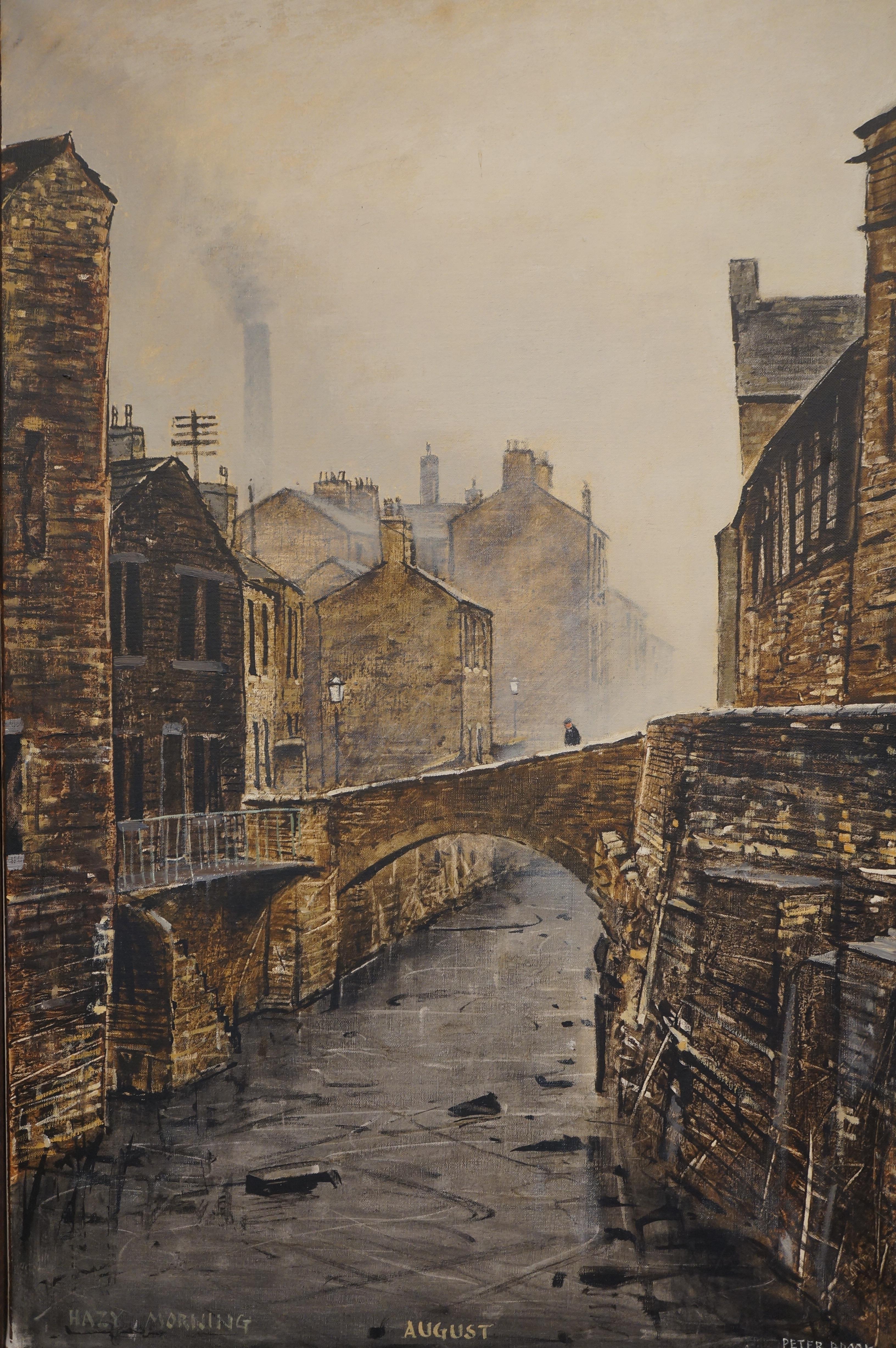 Peter Brook original oil on canvas titled 'Hazy Mo