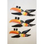 Set of 3 Guinness toucans Carlton ware