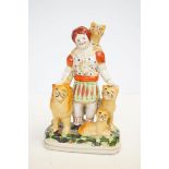 Lion Tamer Staffordshire flatback