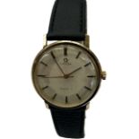 Omega Geneve 9ct gold cased manual wind wristwatch