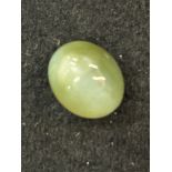 Cats eye oval gem stone 13.5mm x 11.3mm