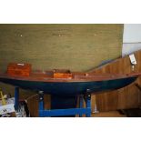 Remote control boat with stand & sails