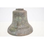 Victorian bronze church bell approx. 9 KG with Bol