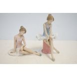 2 Nao seated ballerinas - Smallest thumb A/F