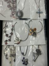 9x costume jewellery necklaces
