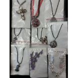 9x costume jewellery necklaces