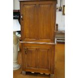 Large 2 piece linen press, possibly Georgian