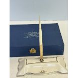 Sheaffer & Doulton limited edition desk set 14ct g