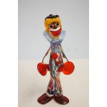 Original murano art lass clown with trade label He